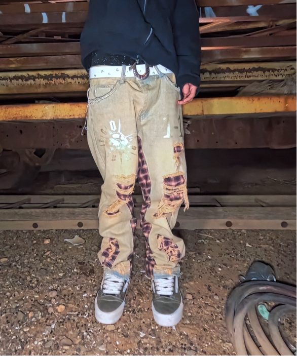 EGO BABY 1-1 GOLD WASH DENIM STACKS Pants