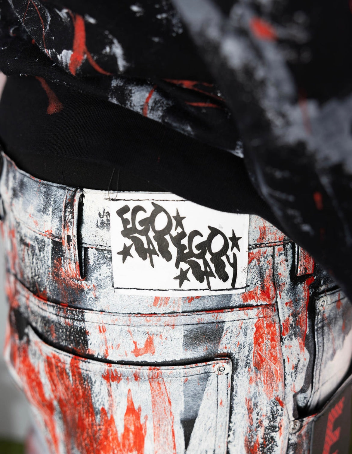 1-1 R/W black leather Pants