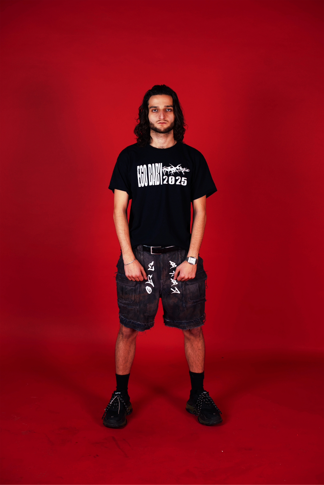 1-1 EB Dark tie-dye Shorts