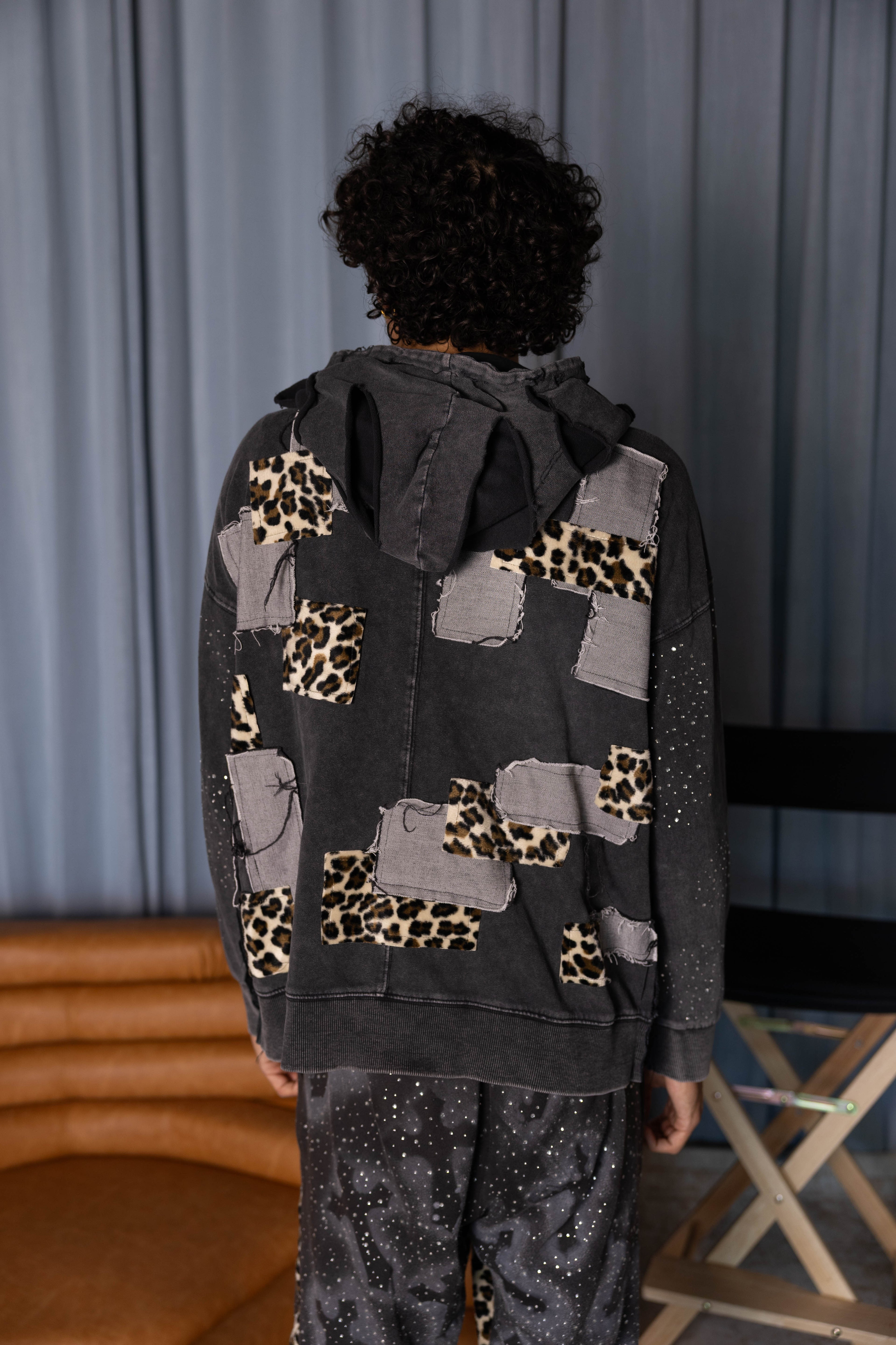 1-1 EB Cheetah Print Hoodie