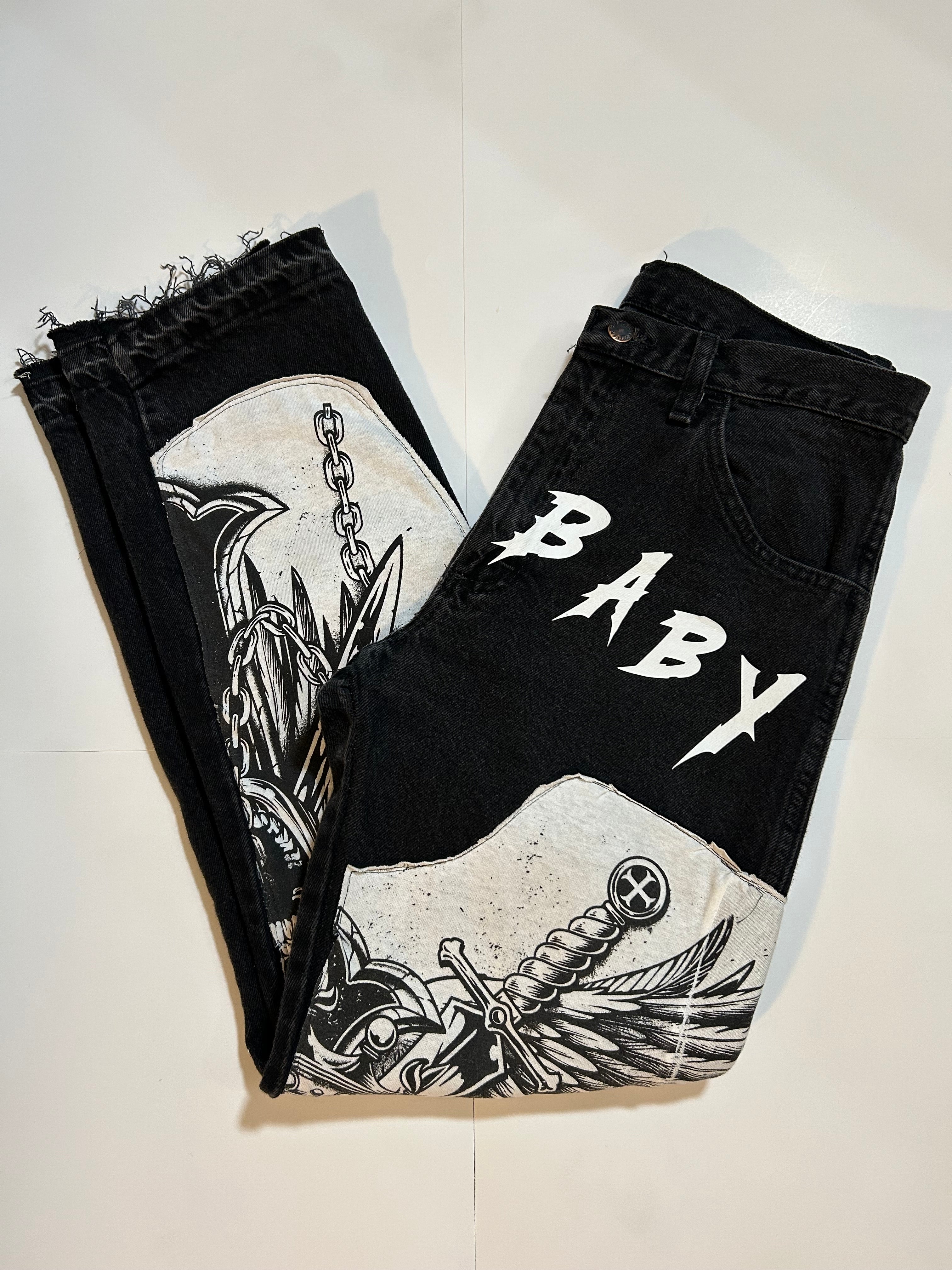 Skull Double Knee Pants