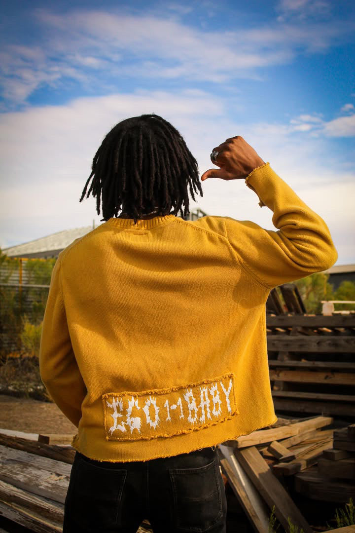 EGO BABY 1-1 WOLF DISTRESSED SWEATER