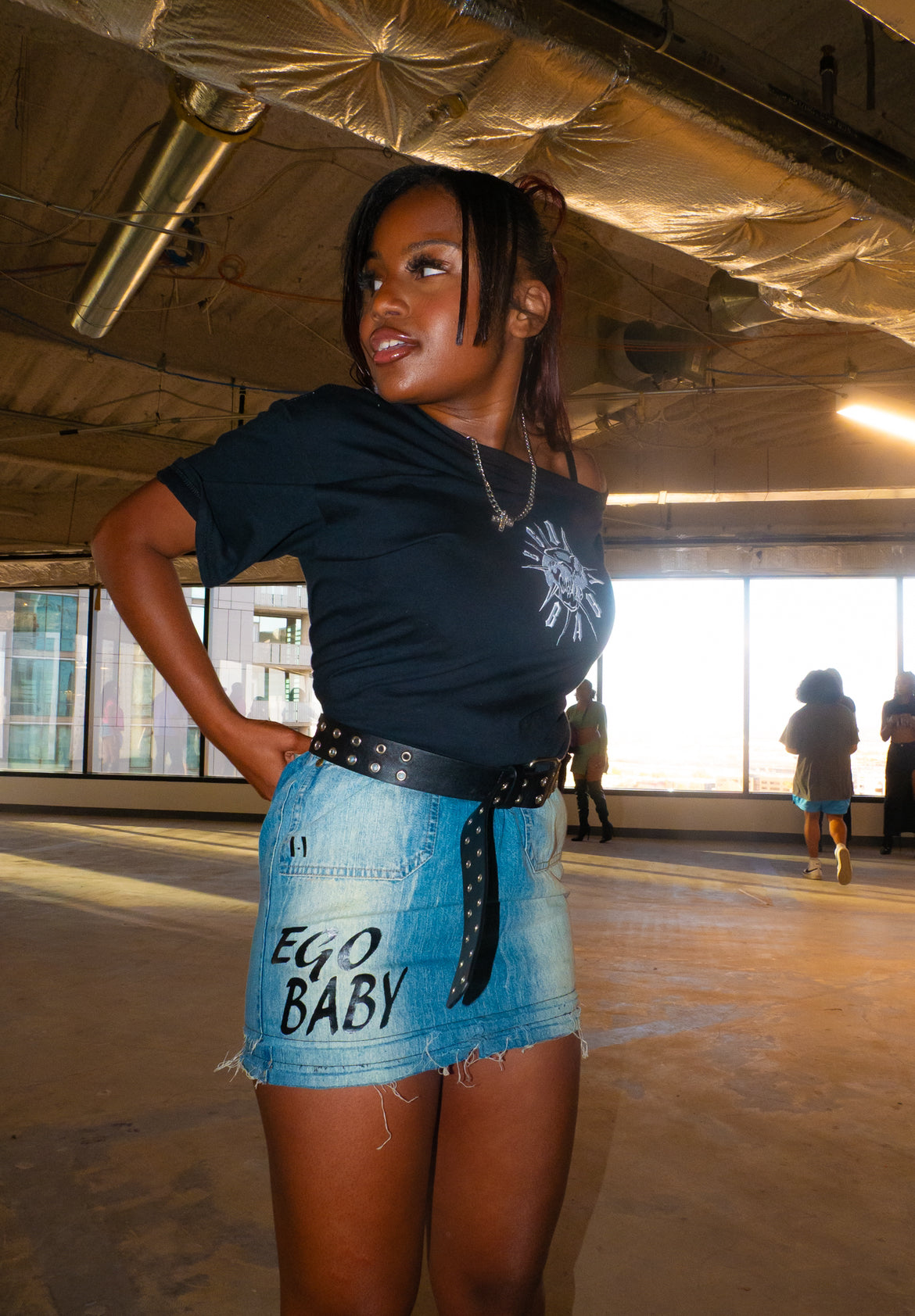 1-1 Denim Skirt
