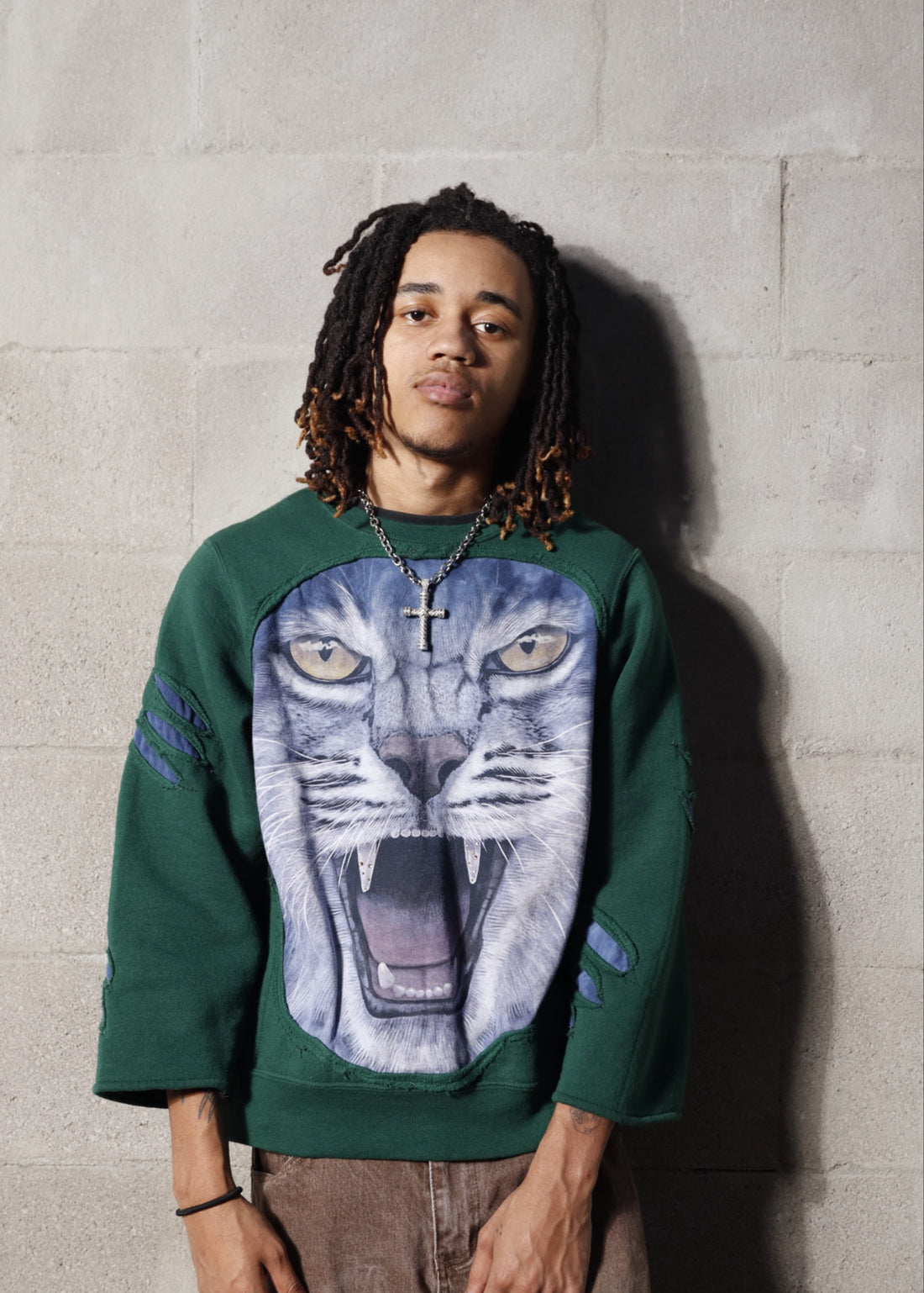 Green WildCat Sweater