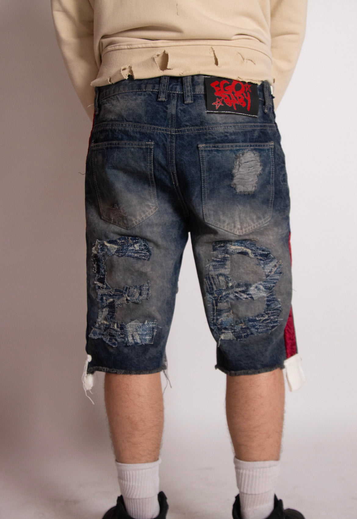 EGO BABY 1-1 red/blue checked shorts