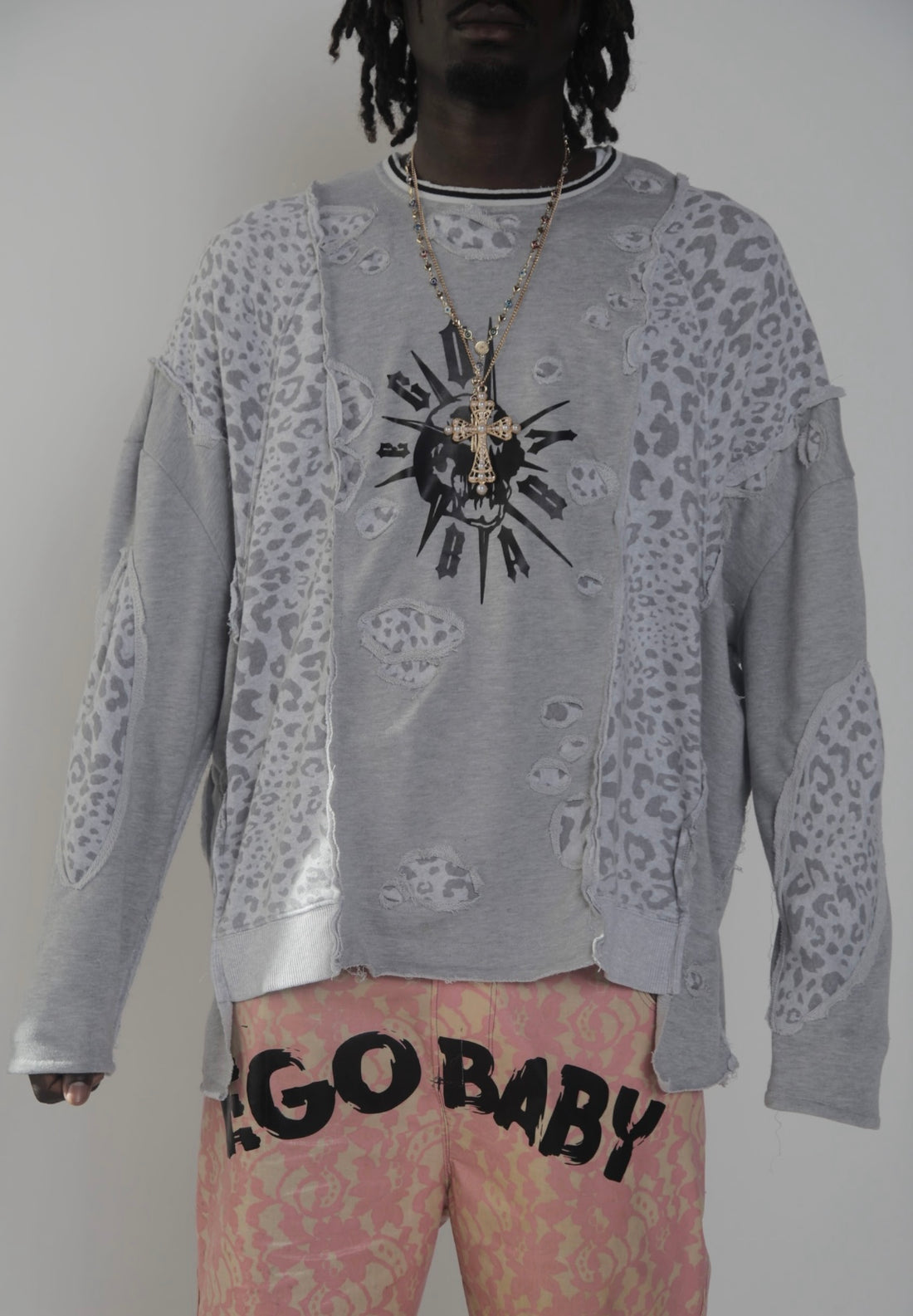 1-1 Cheetah Long Sleeve Light Sweater