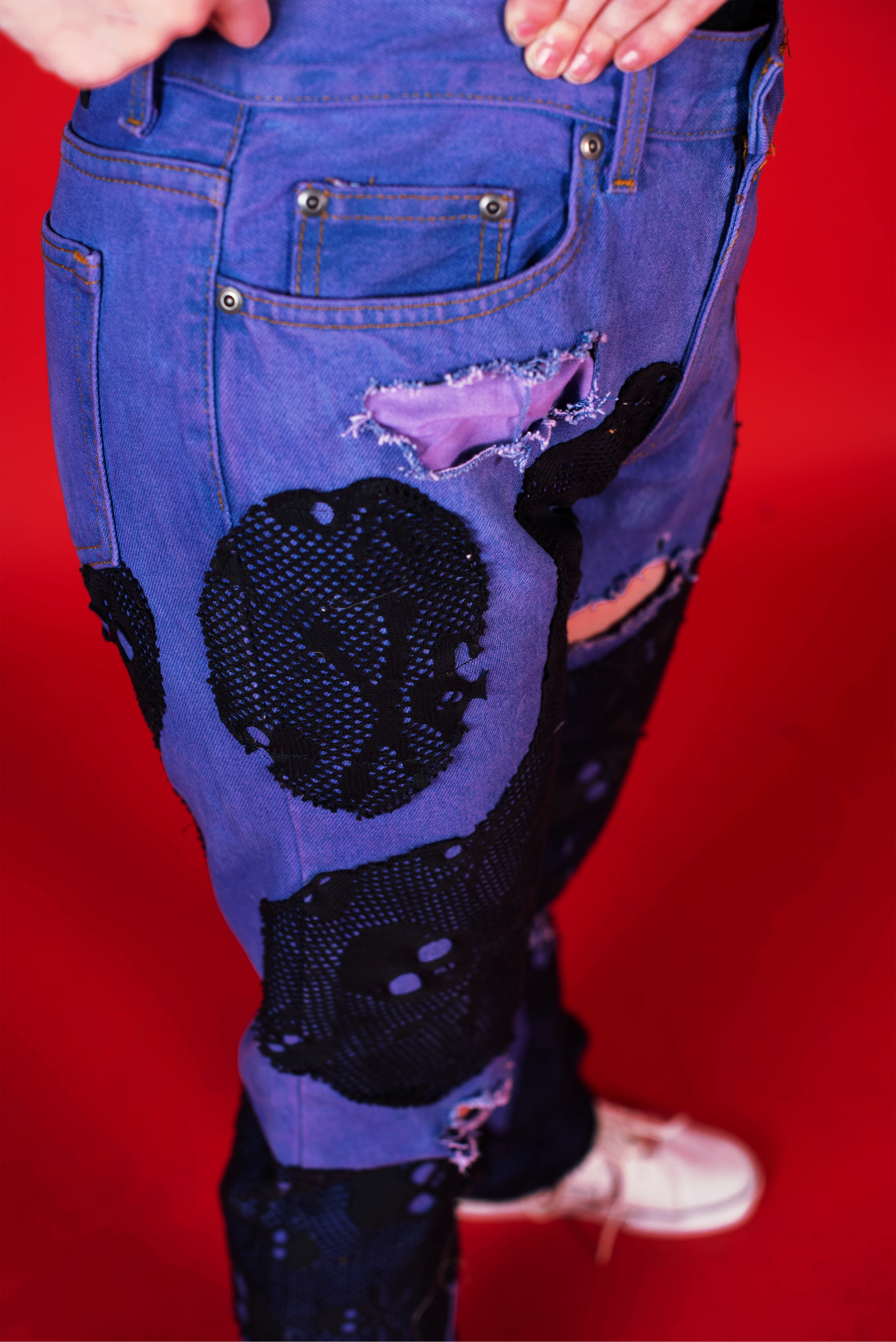 1-1 EB Bone FishNet Pants