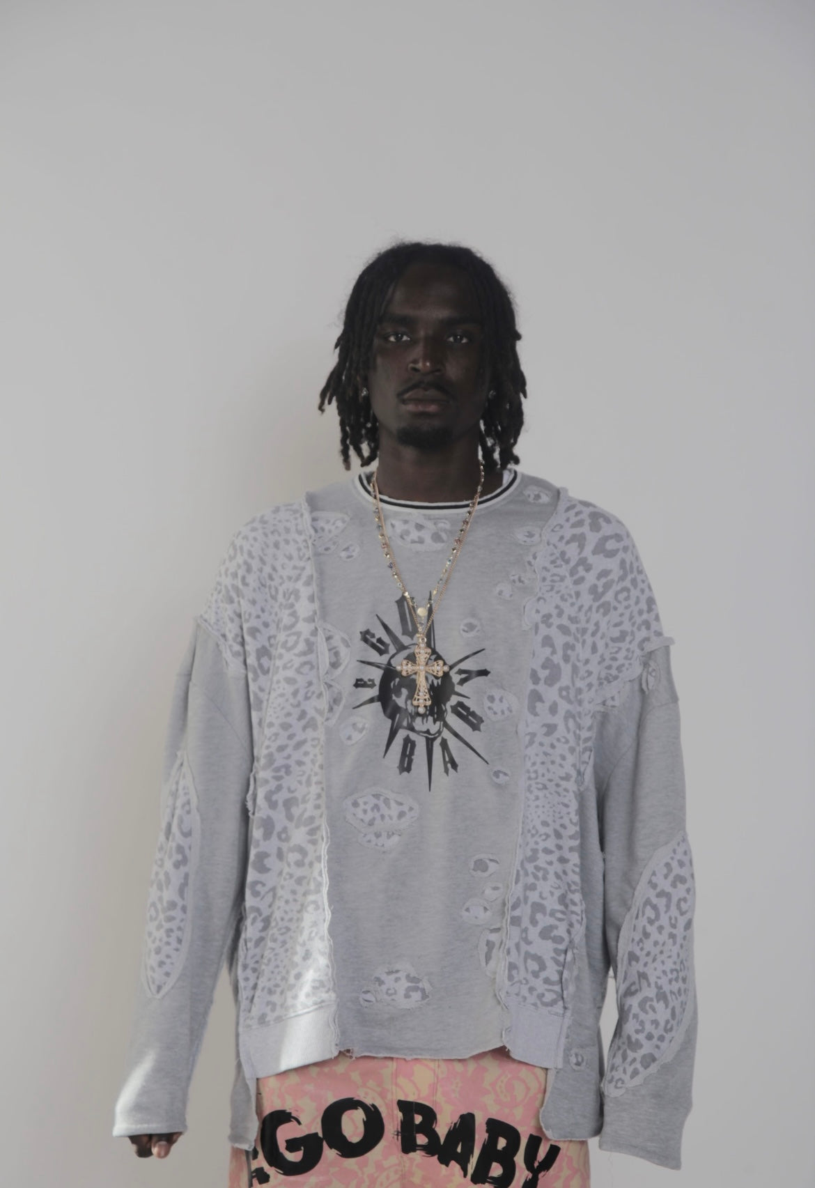 1-1 Cheetah Long Sleeve Light Sweater