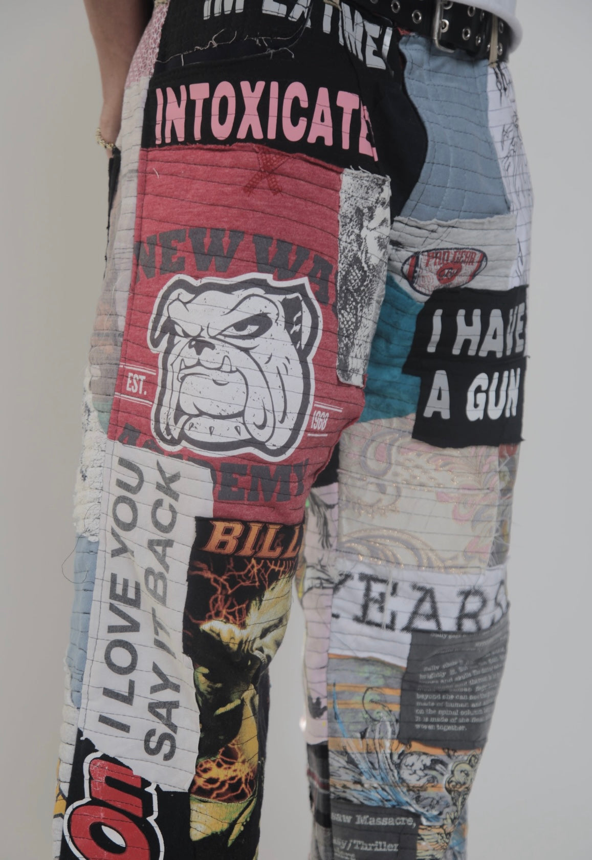 1-1 T-Shirt Patch Work Pants