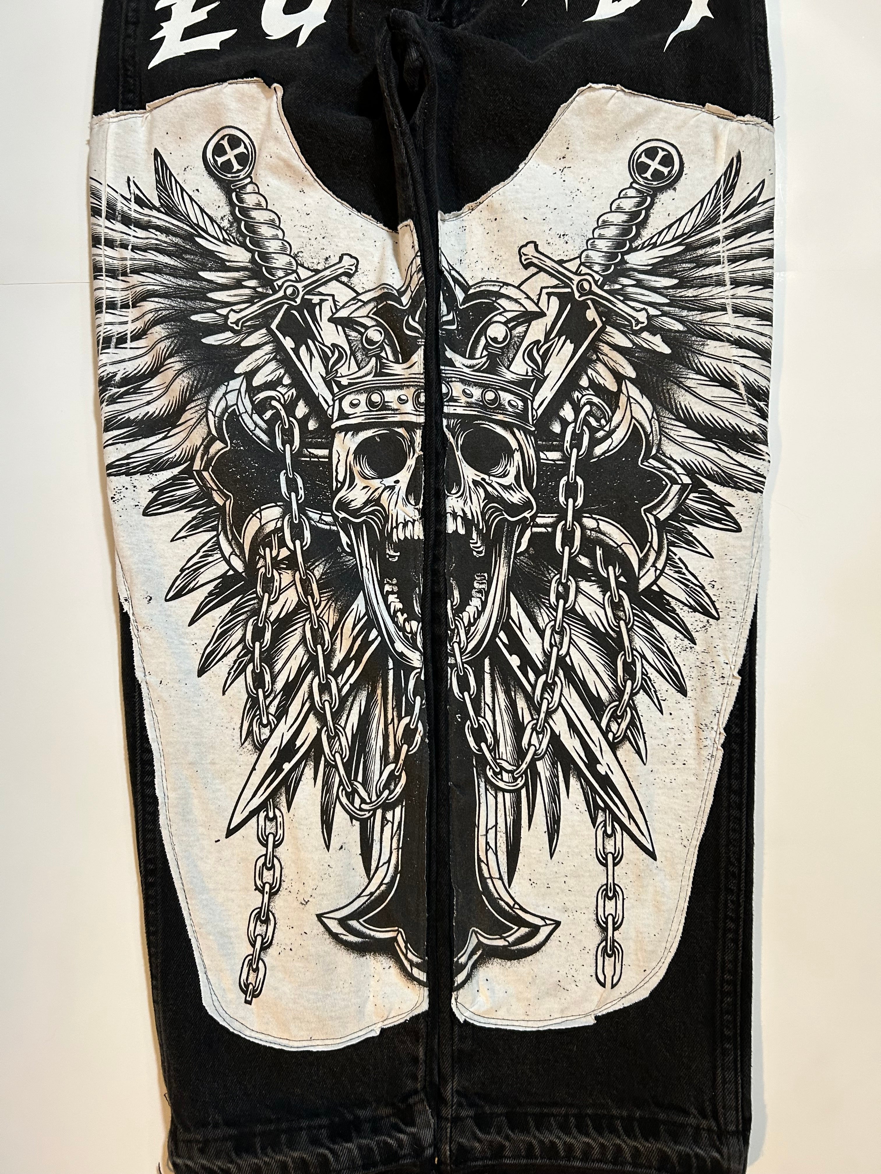 Skull Double Knee Pants
