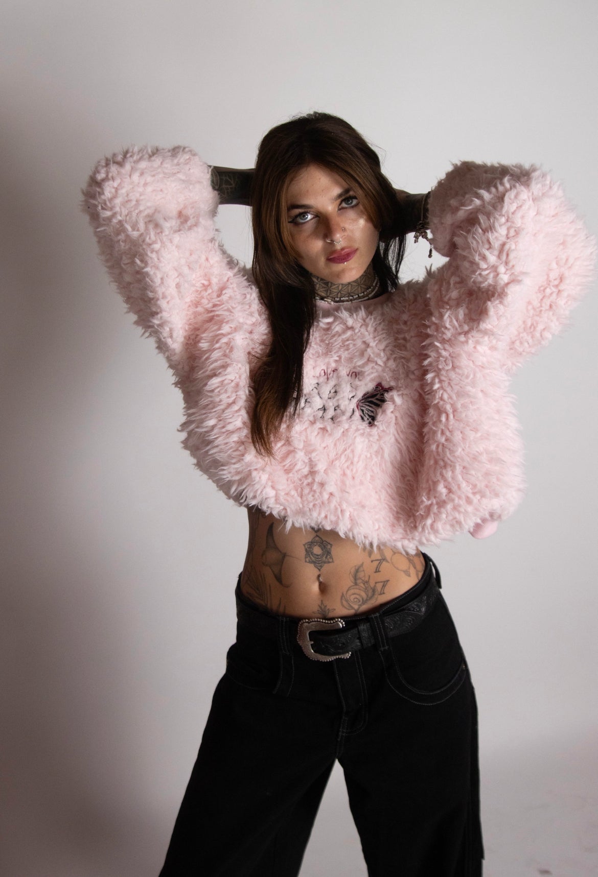 EGO BABY 1-1 “I LOVE YOU” butterfly embroidered sweater