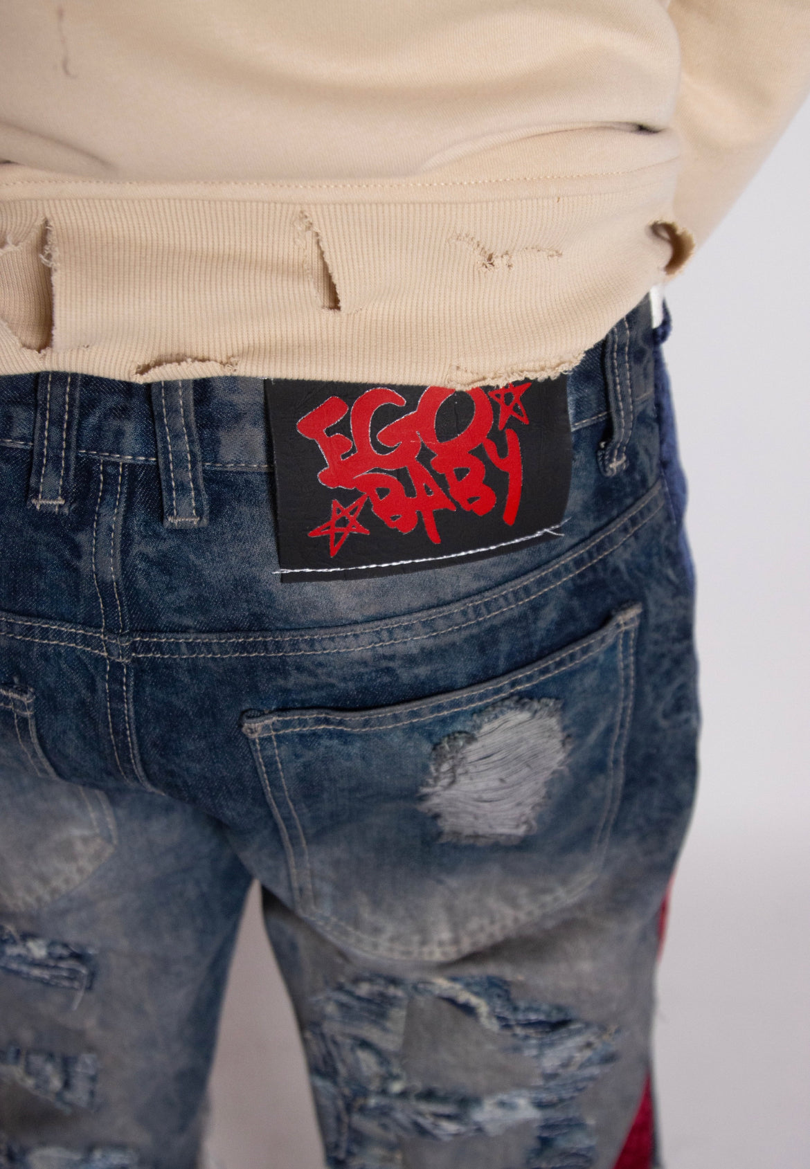 EGO BABY 1-1 red/blue checked shorts