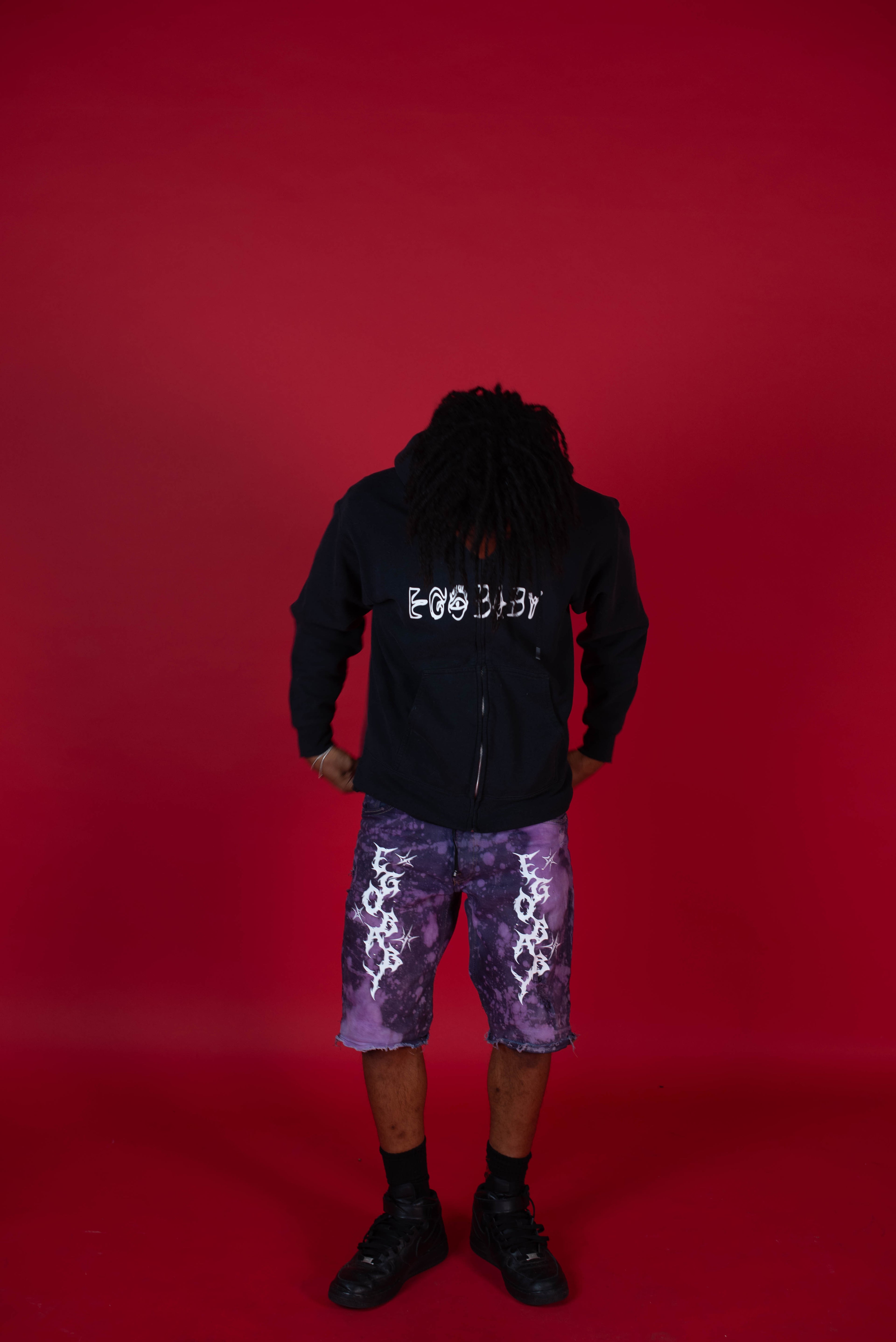 1-1 EB Purple Splat Shorts