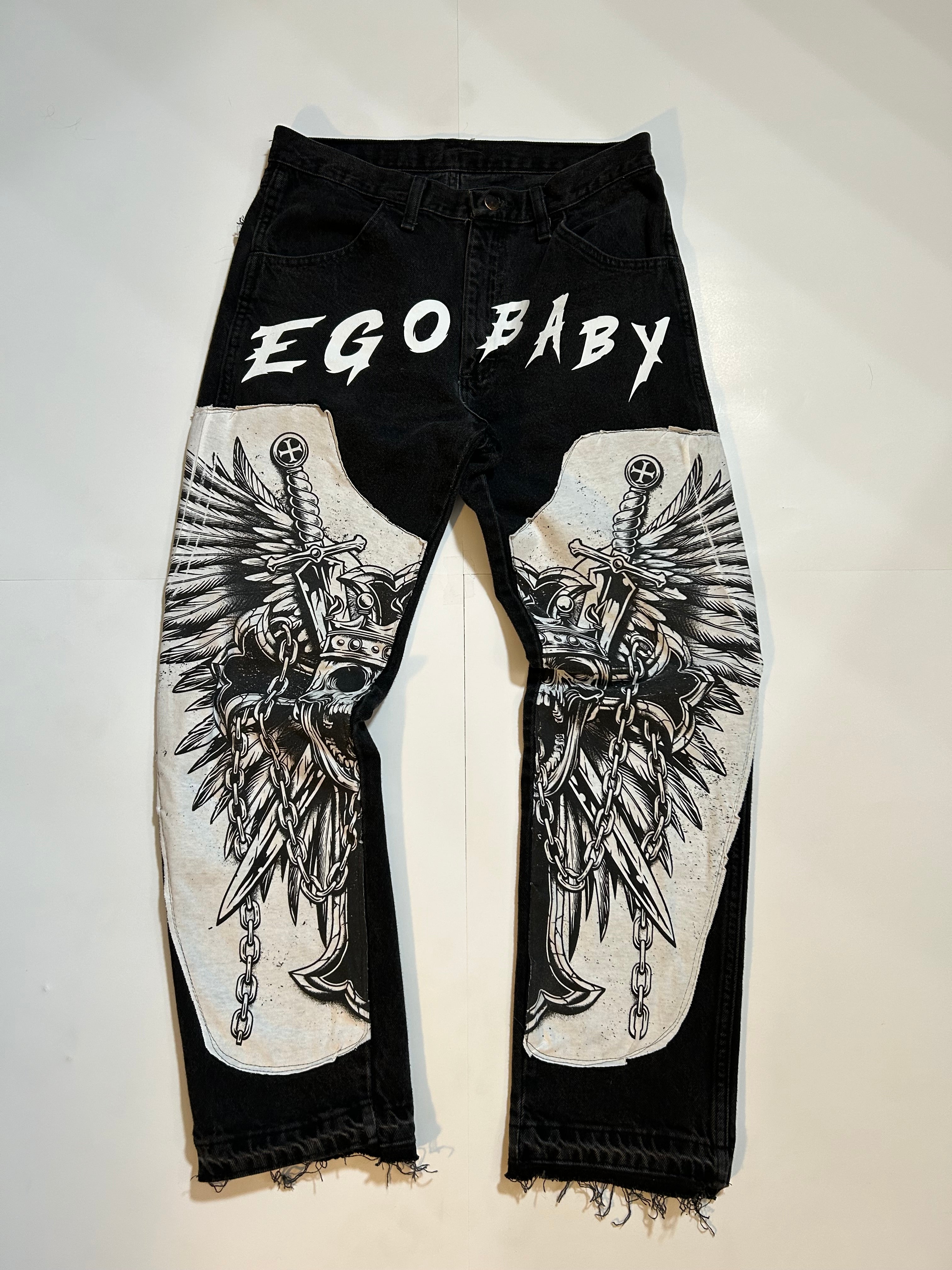 Skull Double Knee Pants