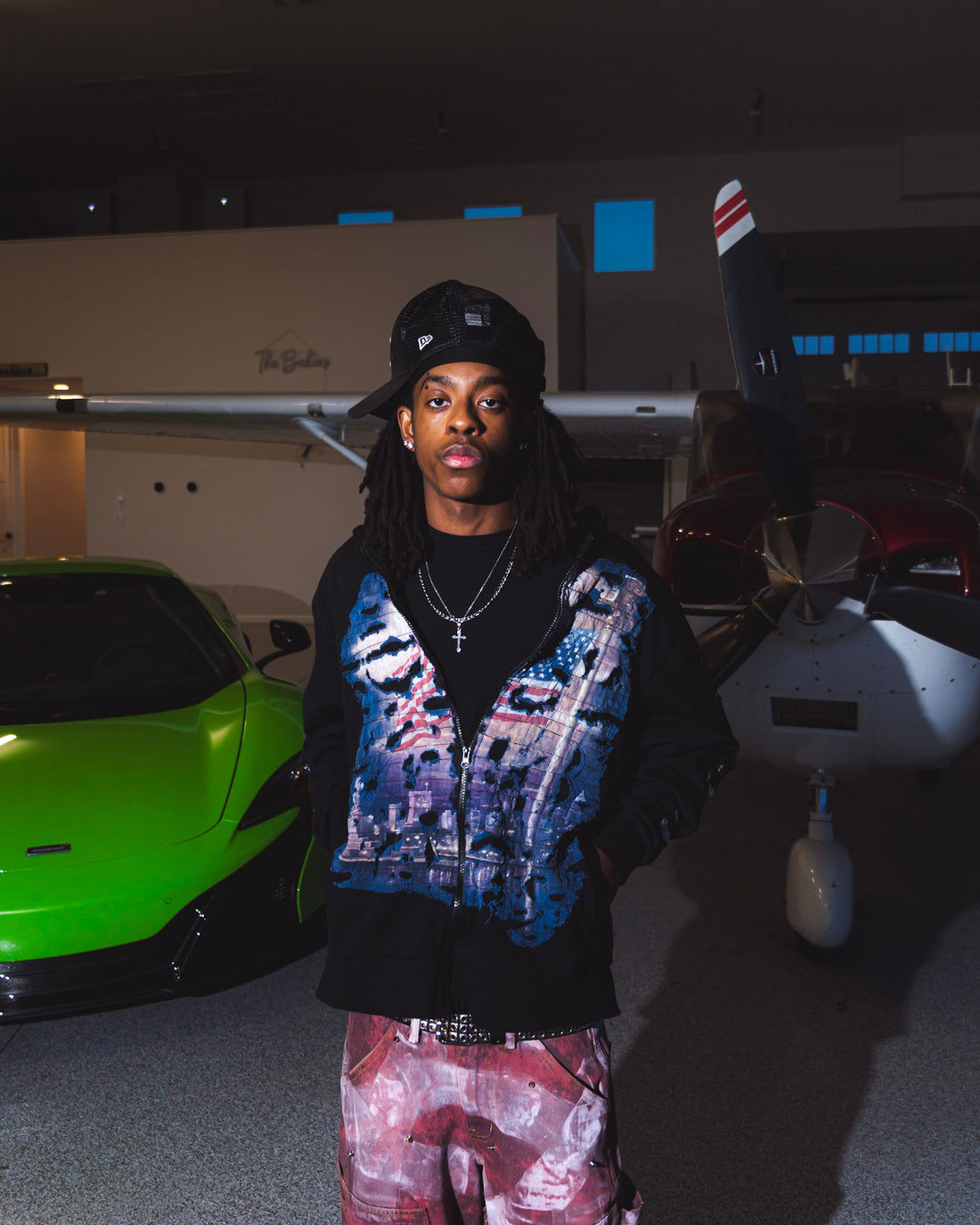 1-1 EgoBaby American flag zip up