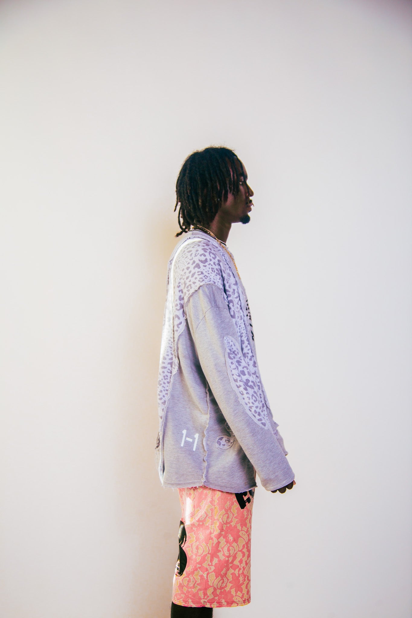 1-1 Cheetah Long Sleeve Light Sweater