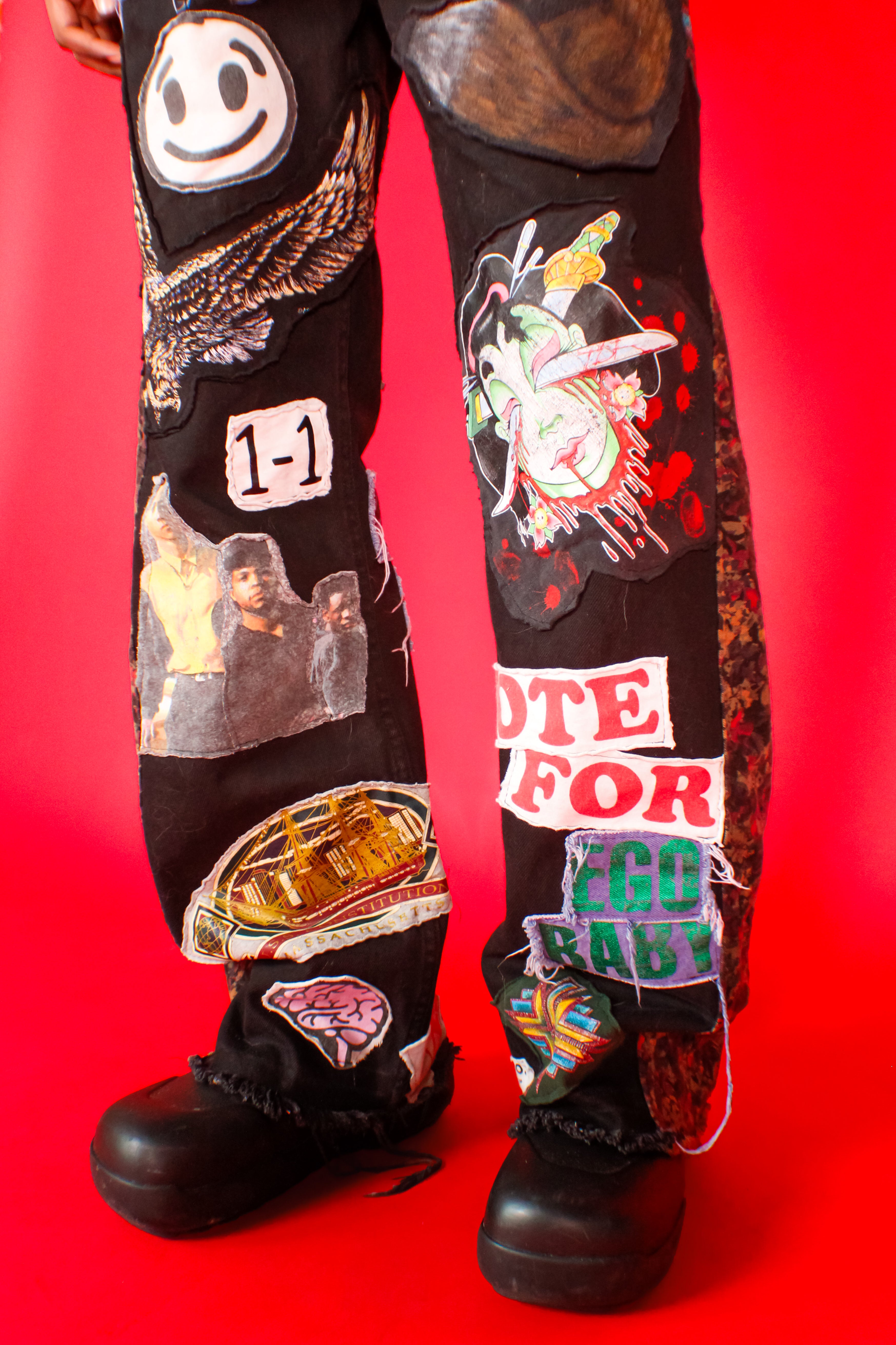 1-1 EB PatchWork Pants