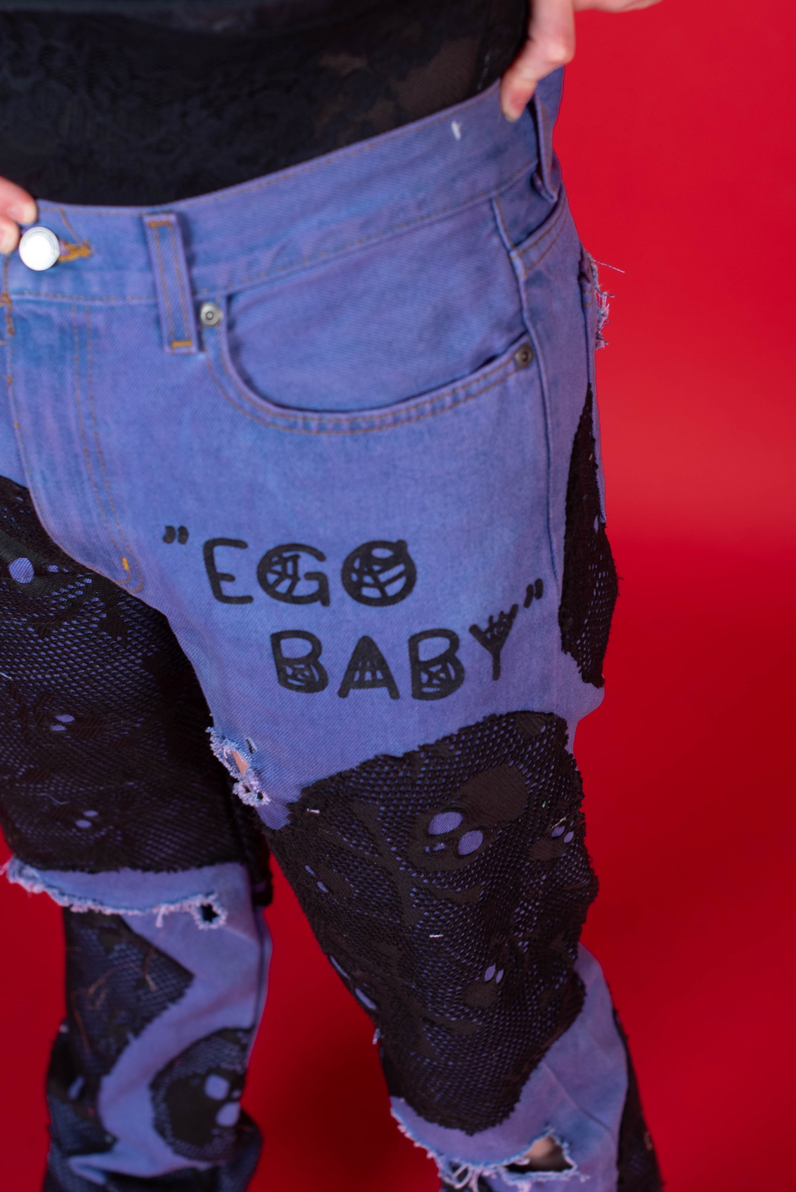 1-1 EB Bone FishNet Pants