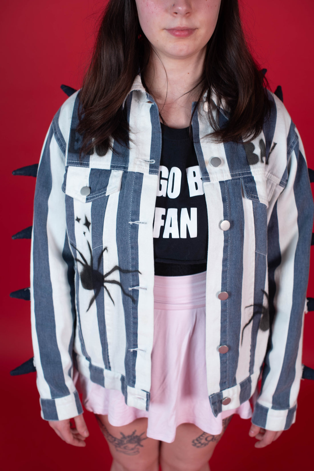 1-1 EB Punk Spike Denim Jacket