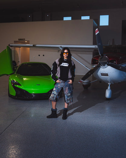 1-1 EgoBaby Marble Double Knee Jorts