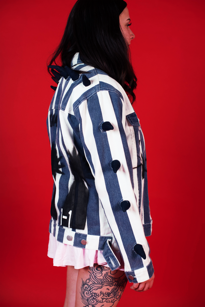 1-1 EB Punk Spike Denim Jacket