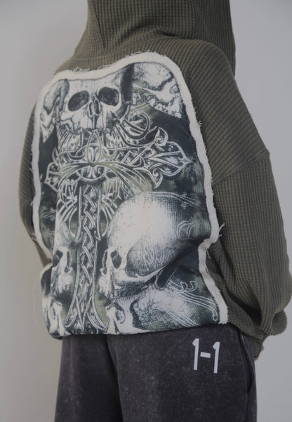1-1 Green Cross Zip-up
