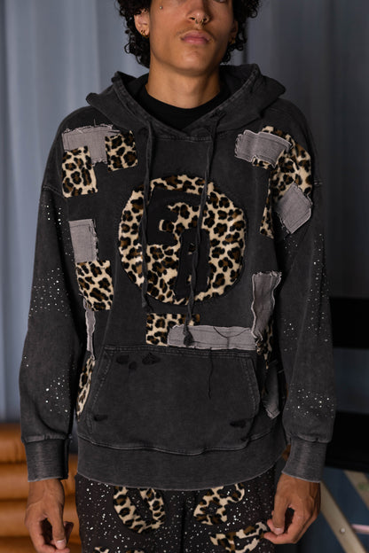 1-1 EB Cheetah Print Hoodie