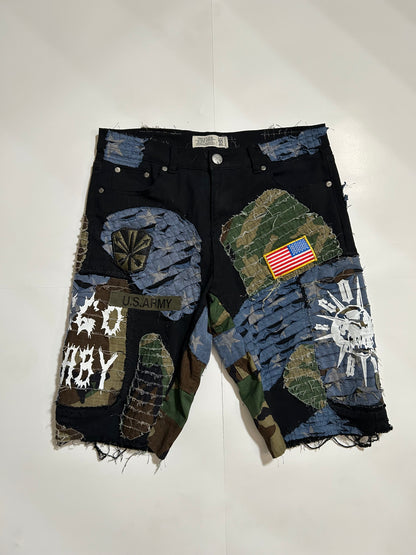Army Patch Shorts