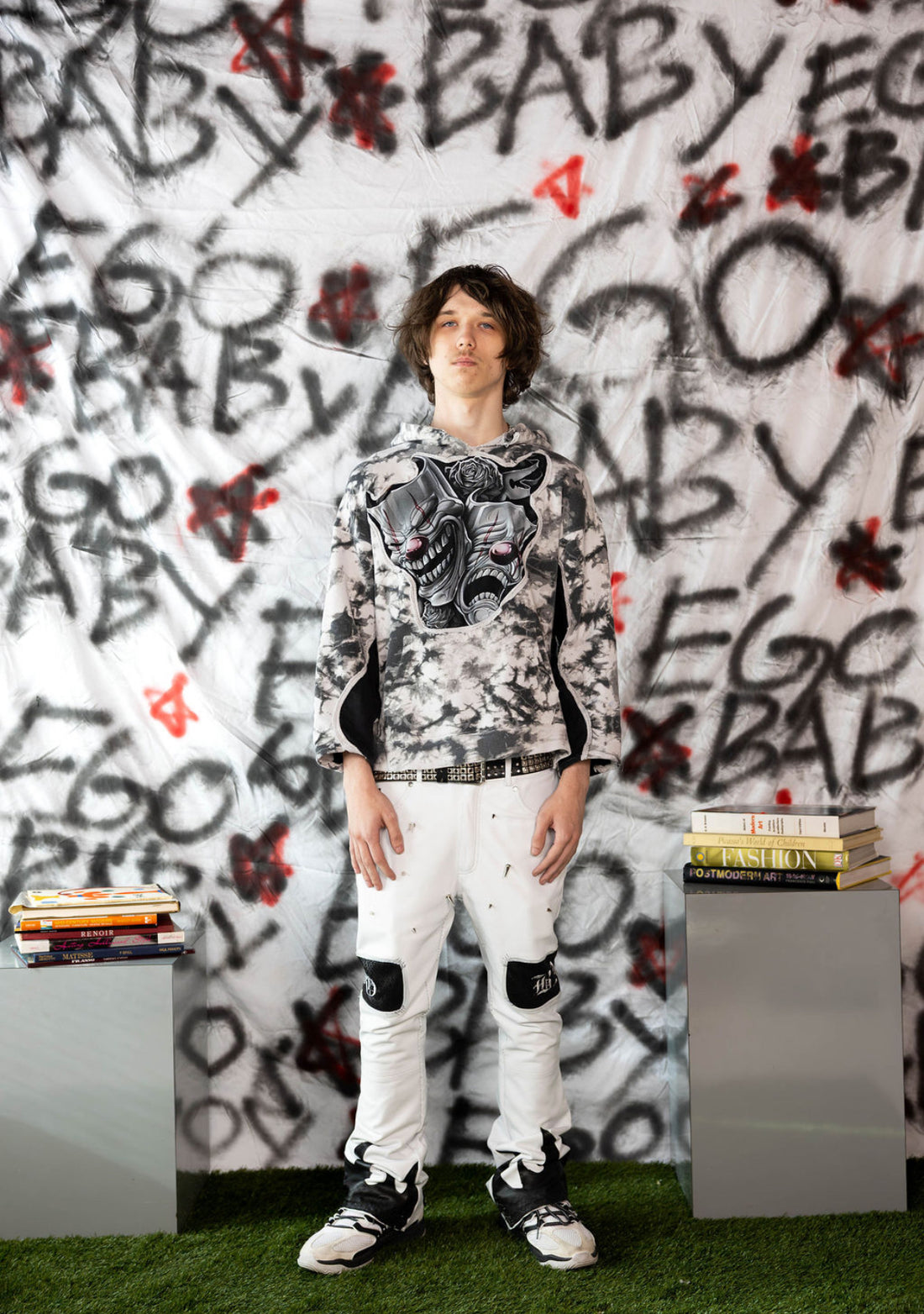 1-1 Spike Leather pants