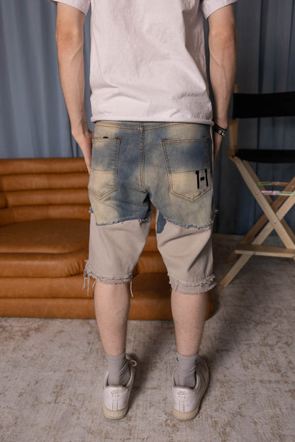 1-1 Split Khaki Shorts