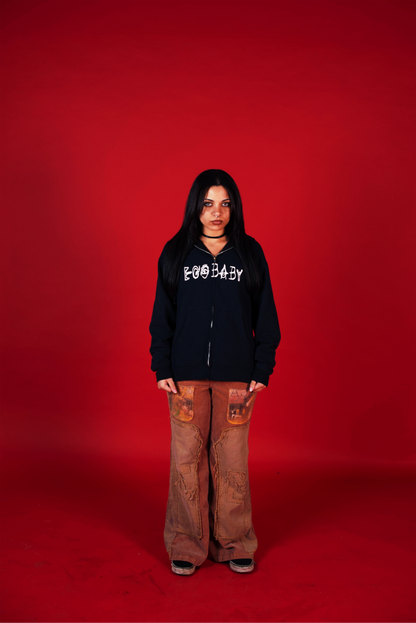 1-1 EB Corduroy Semi Wide leg jeans