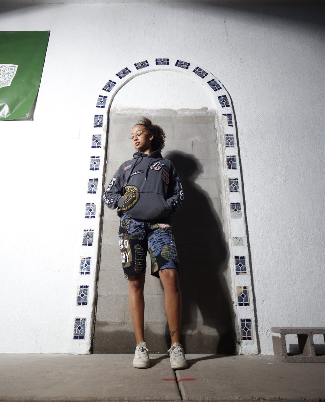 Army Patch Shorts