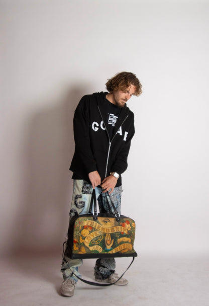 EGO BABY crossover text logo zip up