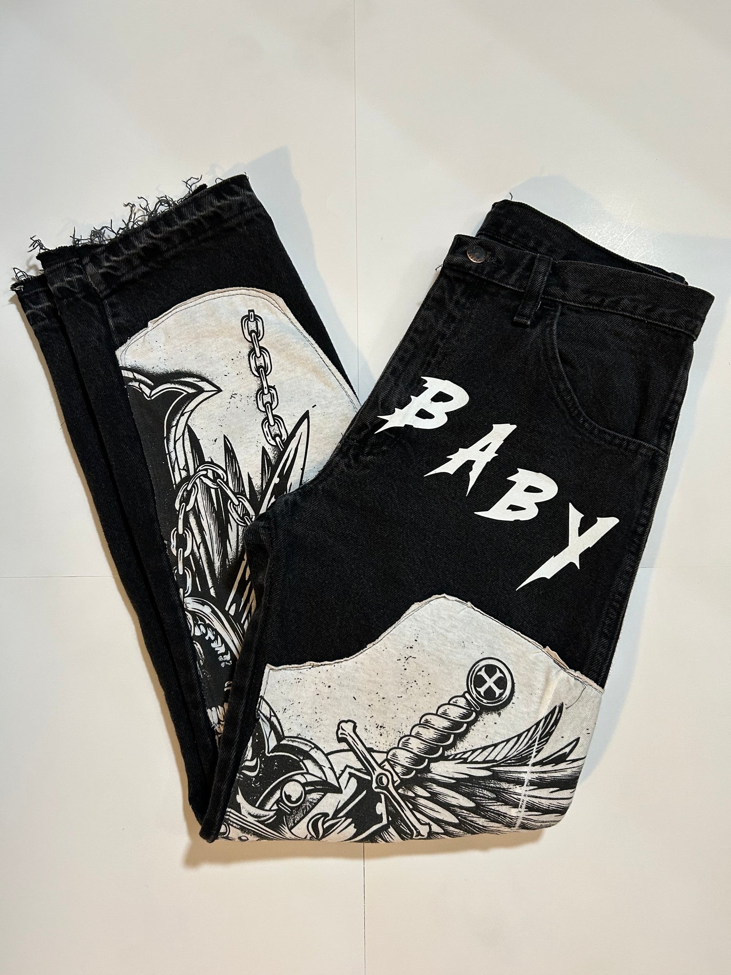 Skull Double Knee Pants