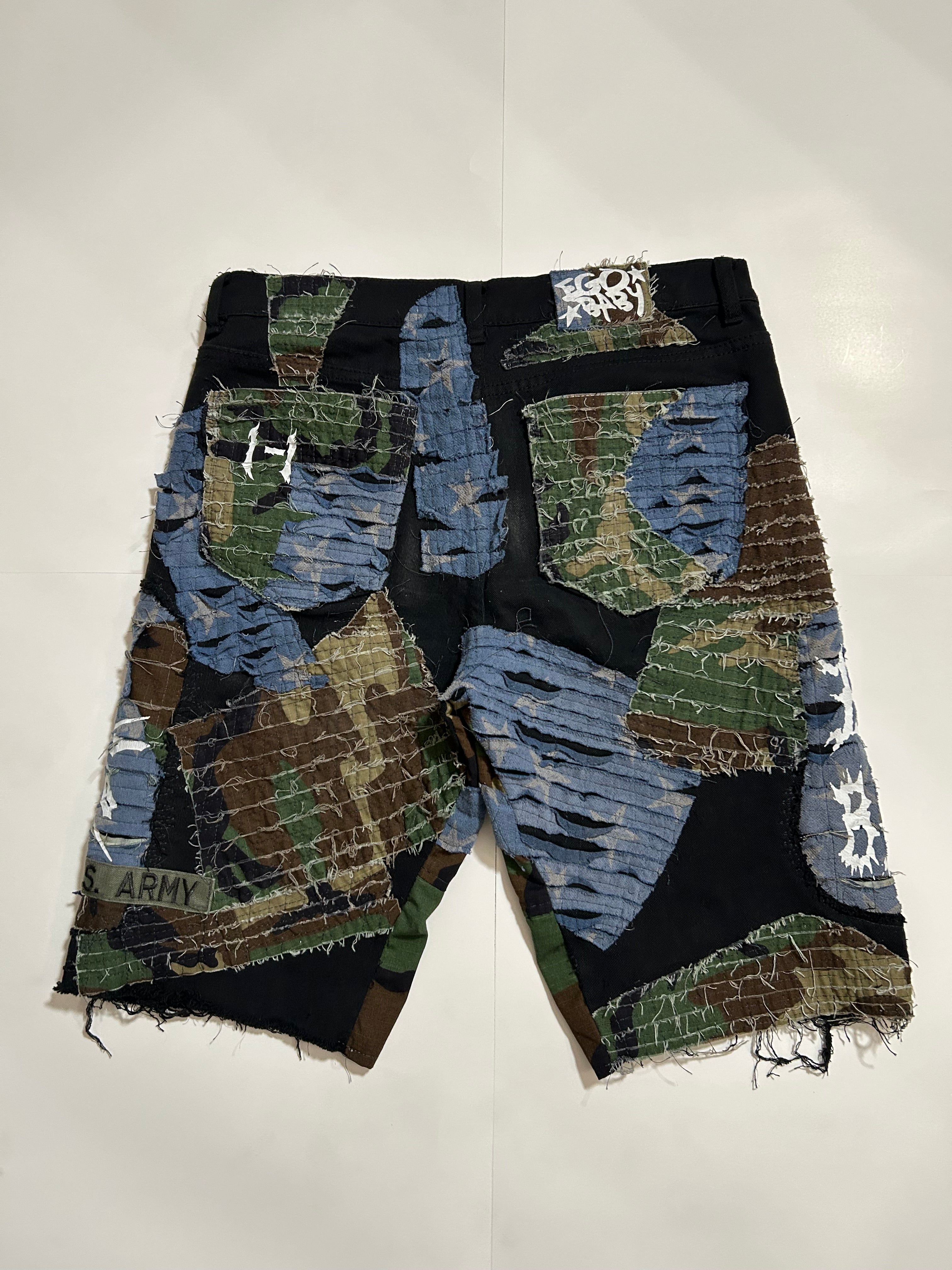 Army Patch Shorts