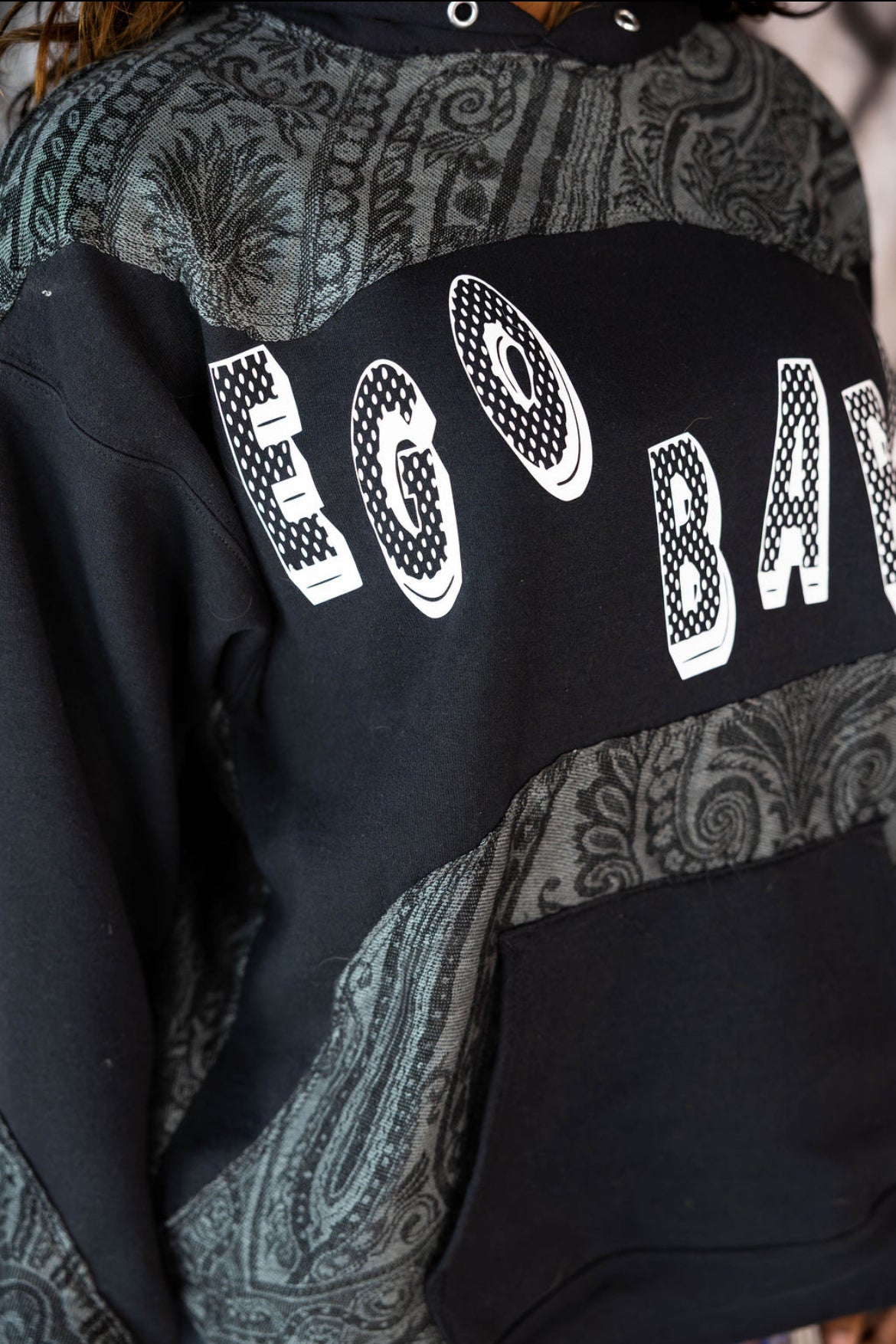 1-1 bandanna pattern, scarf hoodie