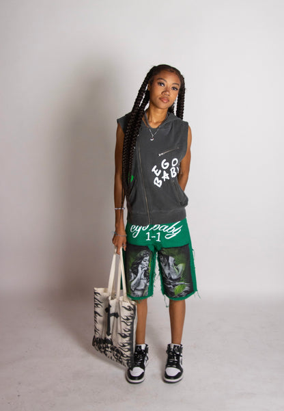 EGO BABY 1-1 green face vest jacket