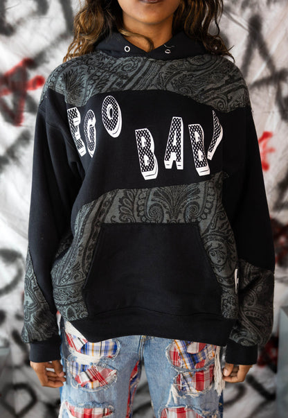 1-1 bandanna pattern, scarf hoodie