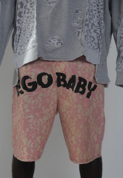 1-1 Floral Pink Waxed Shorts