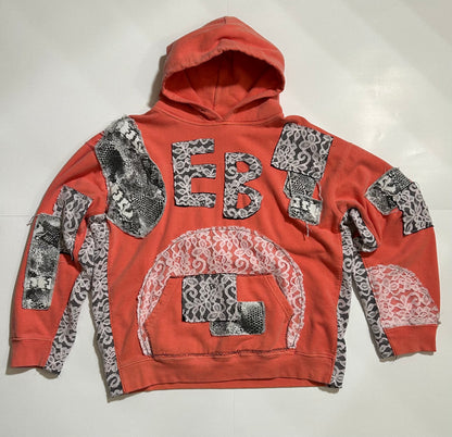 Peach/Coral Lace Hoodie