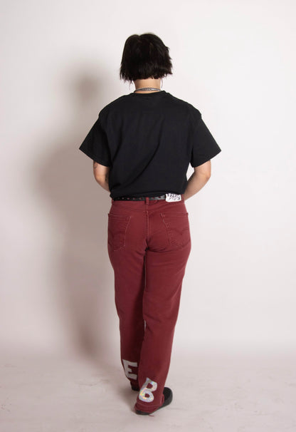 EGO BABY 1-1 Red/reflective stack jeans