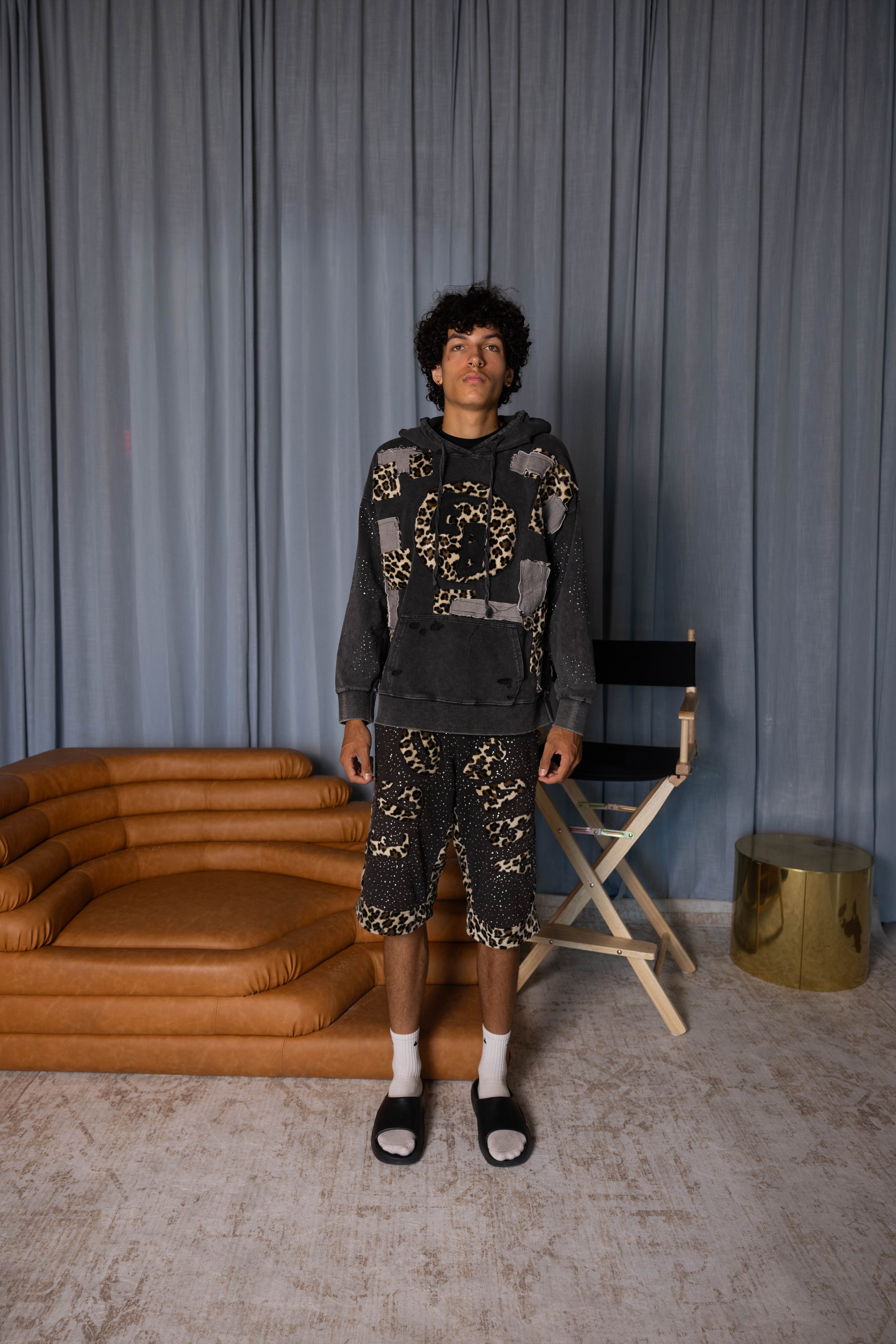1-1 Cheetah Print Shorts