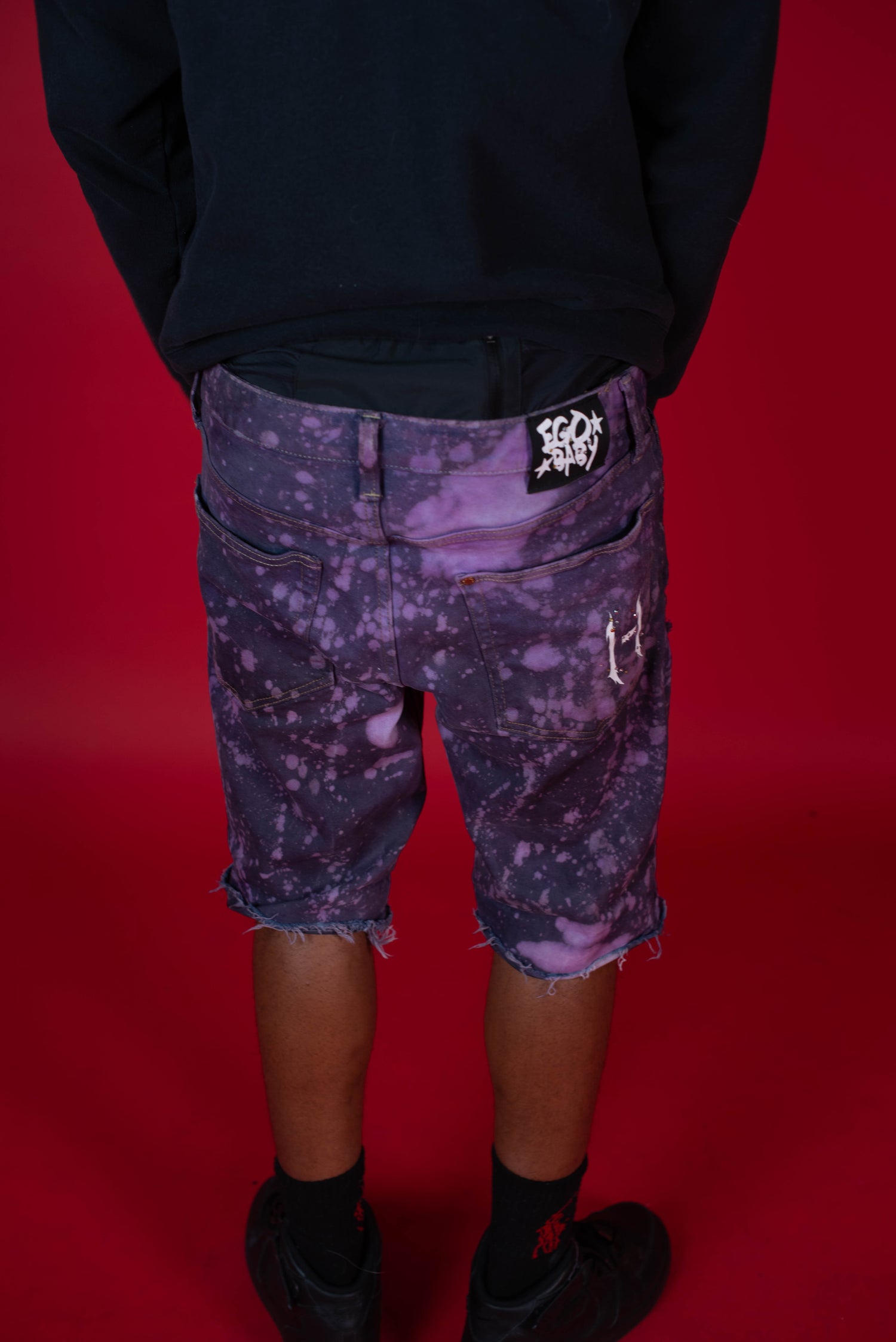 1-1 EB Purple Splat Shorts