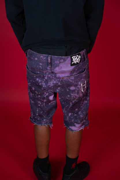 1-1 EB Purple Splat Shorts
