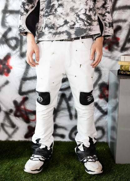 1-1 Spike Leather pants