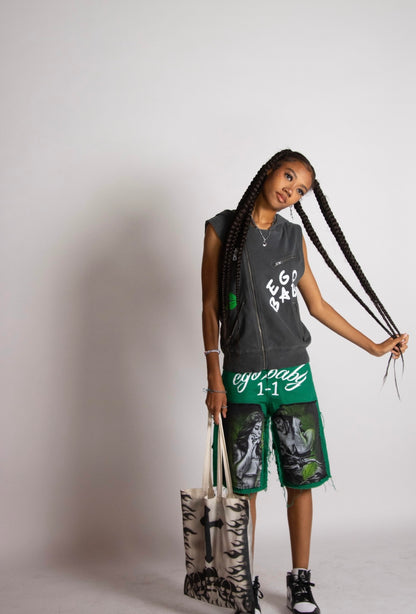 EGO BABY 1-1 green face vest jacket