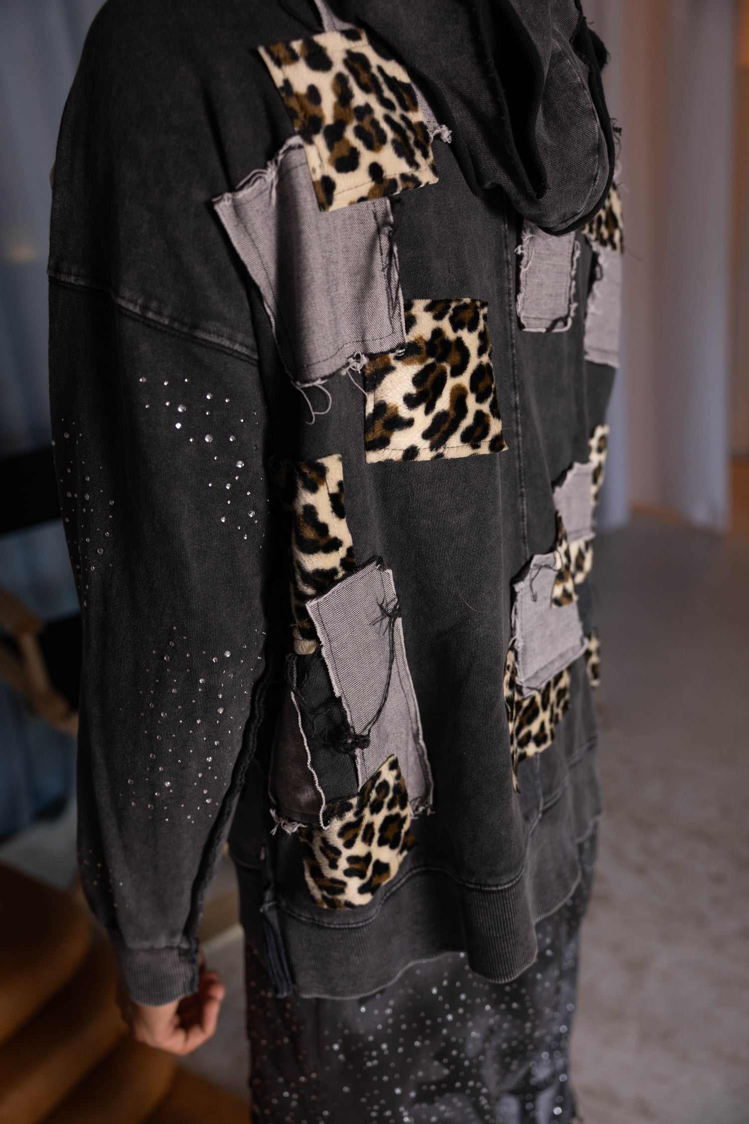 1-1 EB Cheetah Print Hoodie