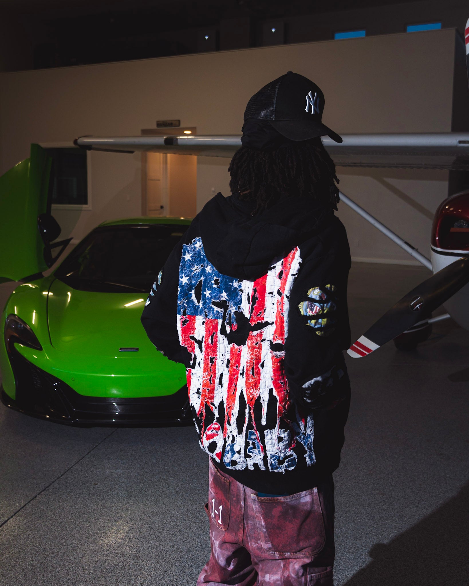 1-1 EgoBaby American flag zip up