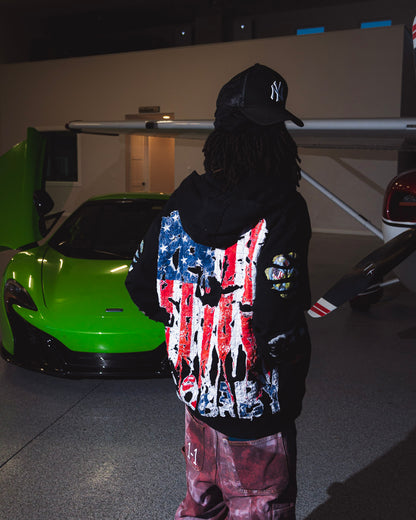 1-1 EgoBaby American flag zip up
