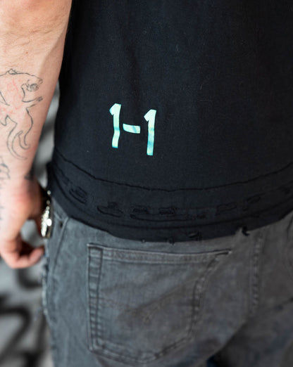 1-1 Cross splotch T-shirt